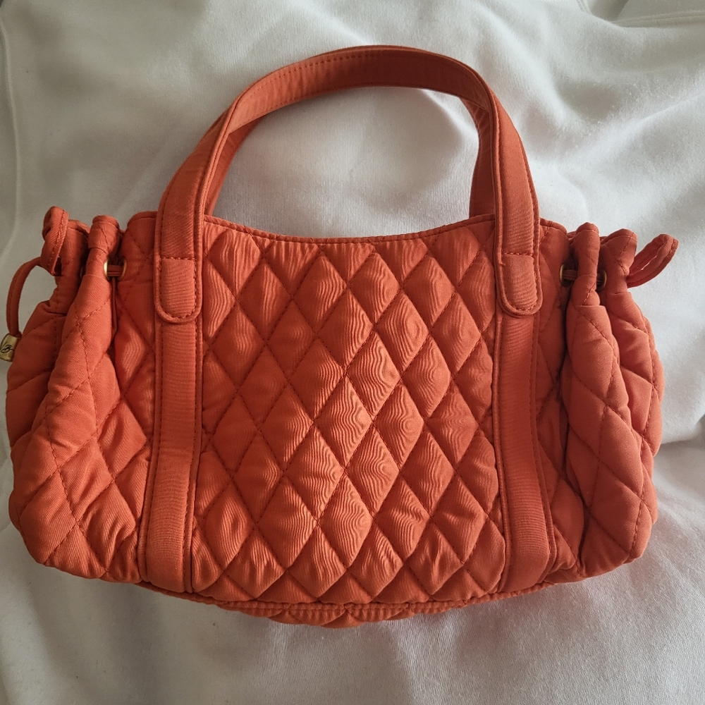 Vera Bradley Mini Quilted Tote in Bright Orange